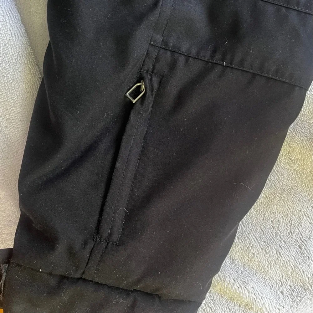Ralph‎ Lauren Women's Black Faux Fur Trim Parka Jacket Authentic Size M